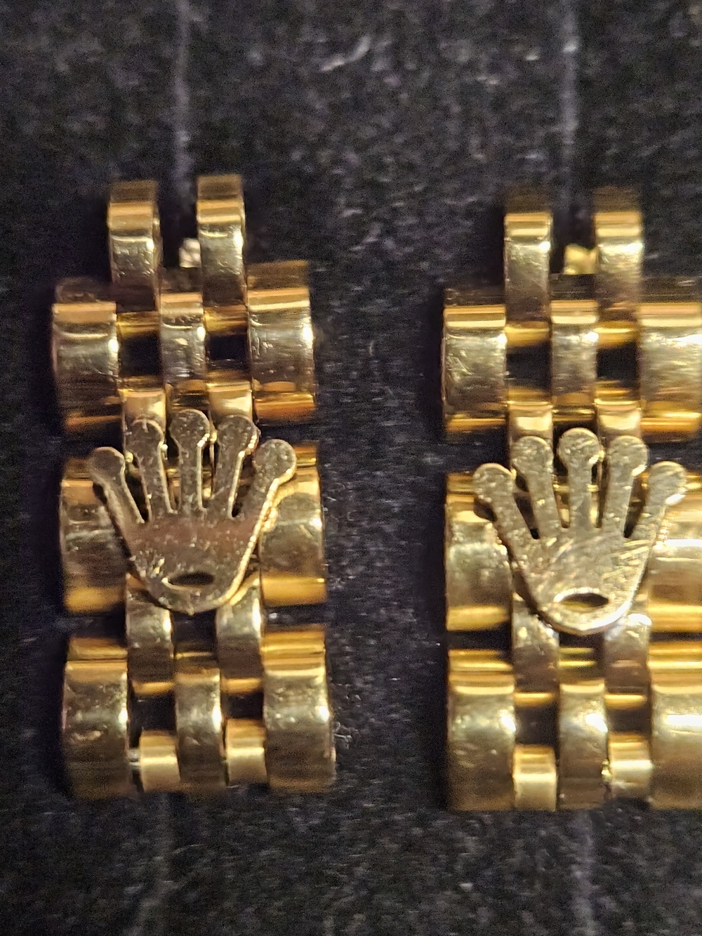 Gold Tone Women's Band Earrings